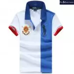 ralph lauren badges t-shirt ecussons left blue